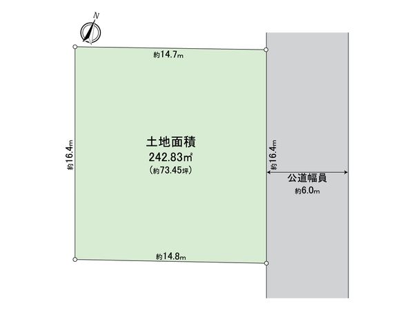 横須賀市湘南鷹取4丁目(土地) 区画図