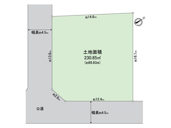 横須賀市湘南鷹取5丁目 土地 区画図 区画図