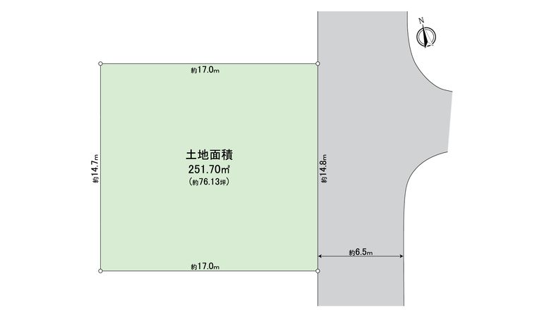金沢区釜利谷西5丁目 土地 区画図 金沢区釜利谷西5丁目 土地 区画図