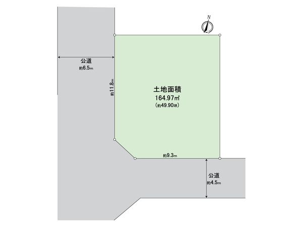 金沢区釜利谷西2丁目(土地) 区画図