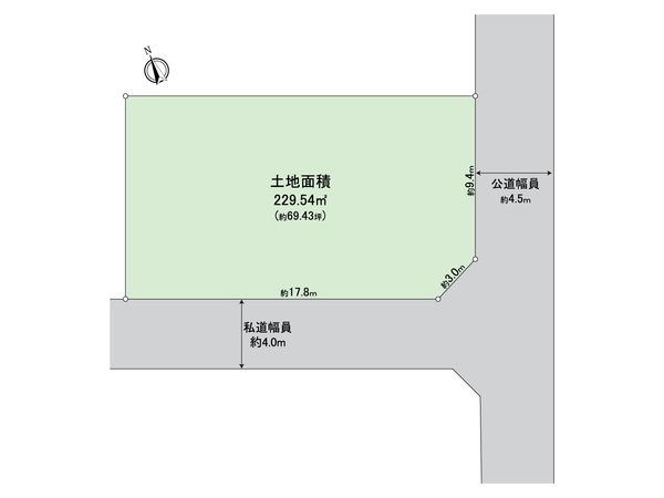 金沢区金沢町(土地) 区画図