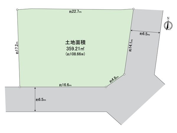 金沢区富岡西5丁目(土地) 区画図 金沢区富岡西5丁目(土地) 区画図