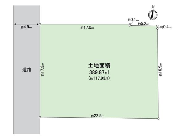 金沢区富岡西5丁目(土地) 区画図 金沢区富岡西5丁目(土地) 区画図