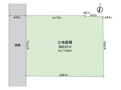 金沢区富岡西5丁目(土地) 区画図