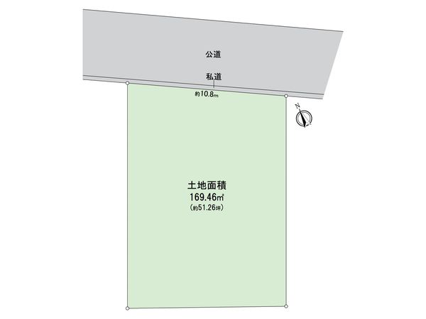 金沢区六浦5丁目(土地) 区画図
