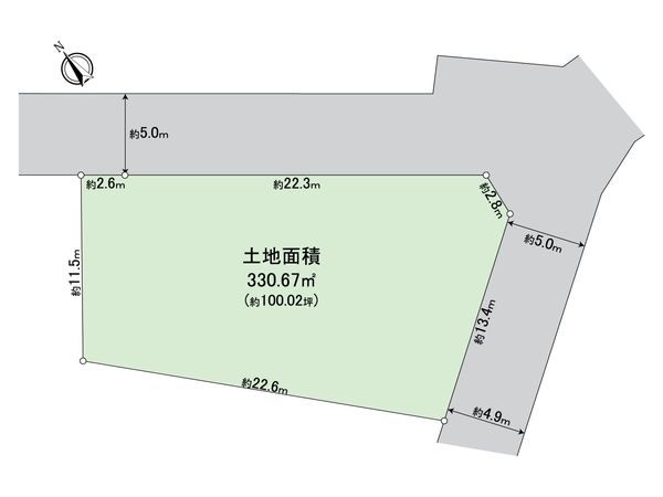 金沢区富岡西1丁目(土地) 区画図