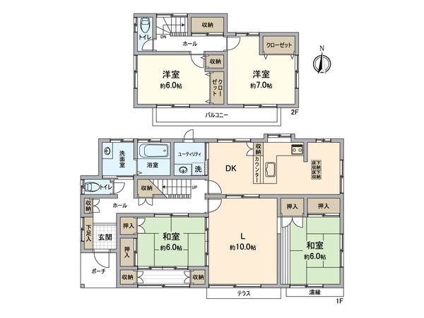 金沢区富岡西6丁目(戸建) 間取図(平面図)