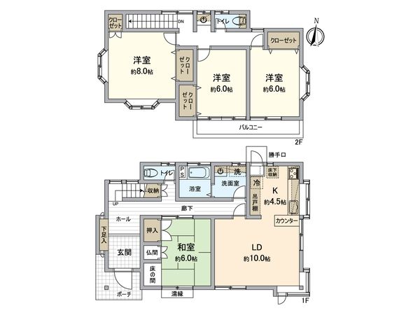 金沢区東朝比奈1丁目 戸建 間取図(平面図) 金沢区東朝比奈1丁目 戸建 間取図(平面図)
