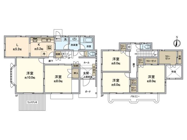 横須賀市馬堀海岸2丁目 戸建 間取図(平面図) 横須賀市馬堀海岸2丁目 戸建 間取図(平面図)