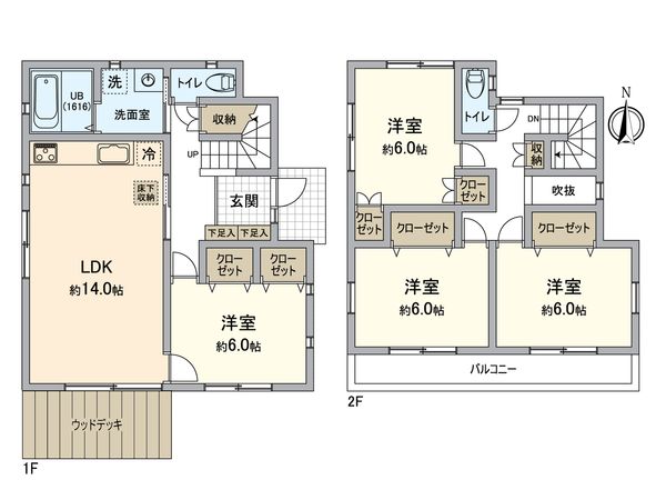 横須賀市佐島の丘1丁目 戸建 間取図(平面図)