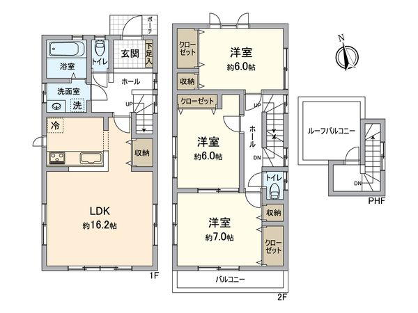 横須賀市深田台 戸建 間取図(平面図) 間取図(平面図)