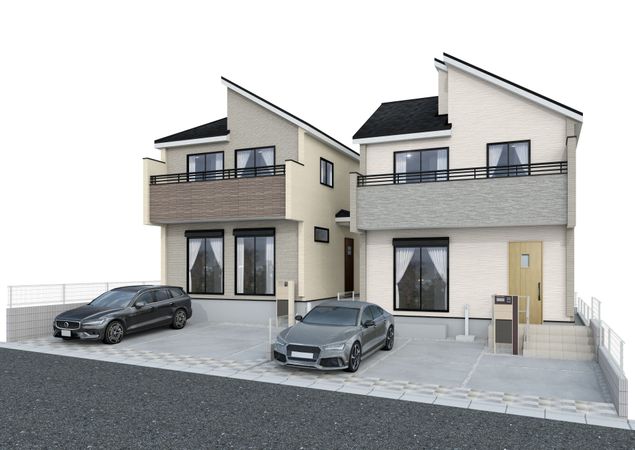 岩戸4丁目 新築戸建 2号棟 外観パース図 岩戸4丁目 新築戸建 2号棟 外観パース図