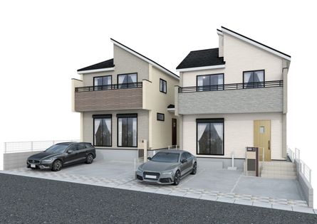 岩戸4丁目 新築戸建 1号棟 外観パース図