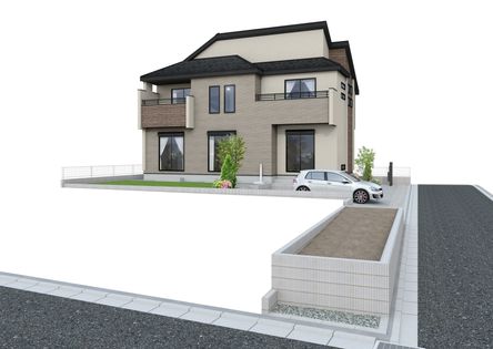 金沢区釜利谷西1丁目 新築戸建 外観パース図