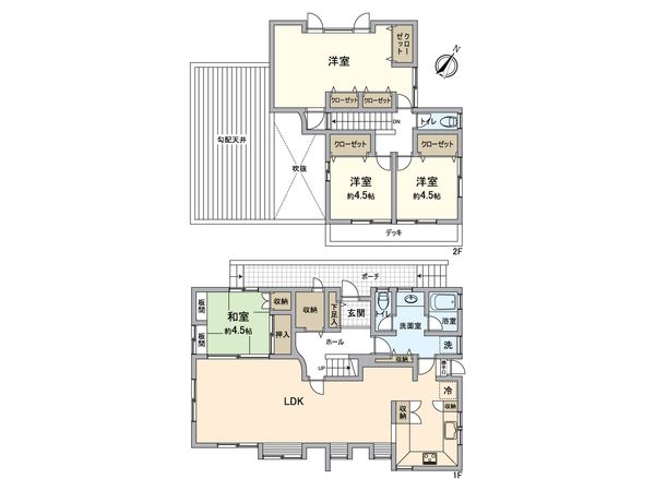 金沢区六浦2丁目 戸建 間取図(平面図) 金沢区六浦2丁目 戸建 間取図(平面図)