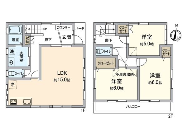 金沢区高舟台1丁目 戸建 間取図(平面図)