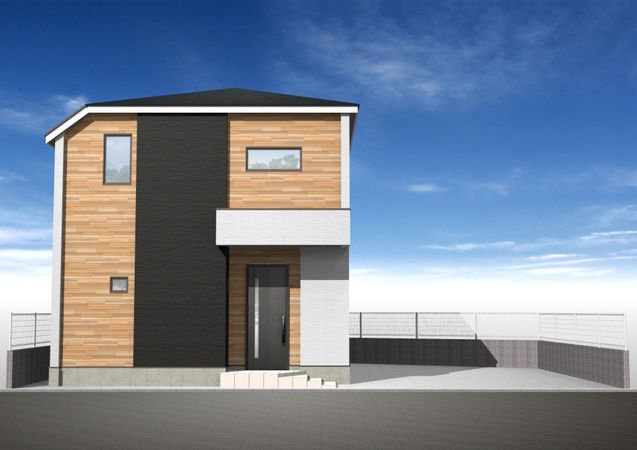 金沢区六浦東3丁目 新築戸建 外観パース図 金沢区六浦東3丁目 新築戸建 外観パース図