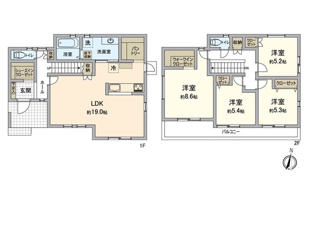 金沢区六浦東3丁目 新築戸建 間取図(平面図)