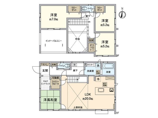 金沢区東朝比奈2丁目 新築戸建 間取図(平面図)