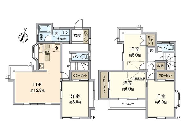 金沢区長浜1丁目 戸建 間取図(平面図)