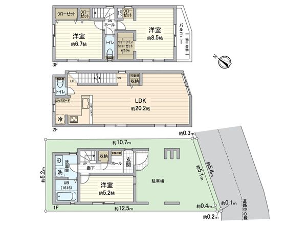 横須賀市追浜南町2丁目 新築戸建 間取図(平面図) 横須賀市追浜南町2丁目 新築戸建 間取図(平面図)