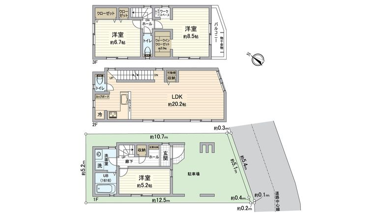 横須賀市追浜南町2丁目 新築戸建 間取図(平面図)
