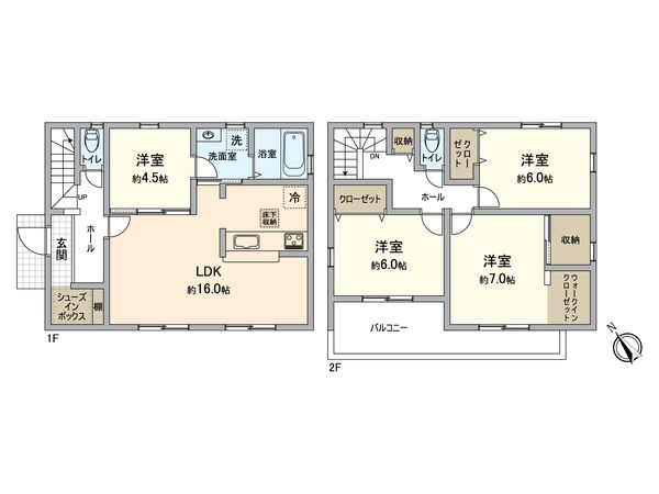 金沢区西柴2丁目(新築) 間取図(平面図)