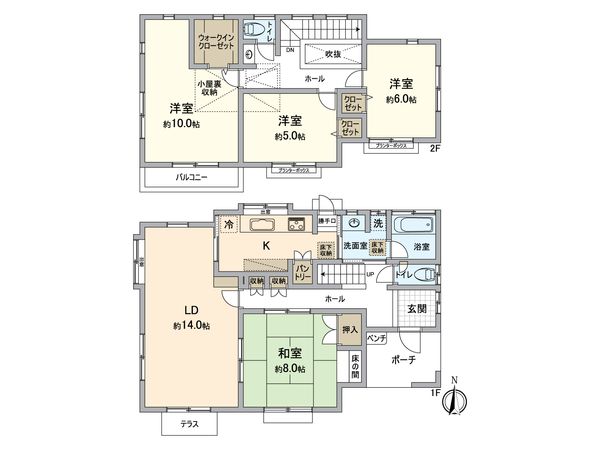 金沢区能見台5丁目(戸建) 間取図(平面図) 金沢区能見台5丁目(戸建) 間取図(平面図)
