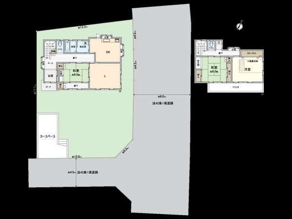 金沢区富岡西2丁目(戸建) 間取図(平面図)
