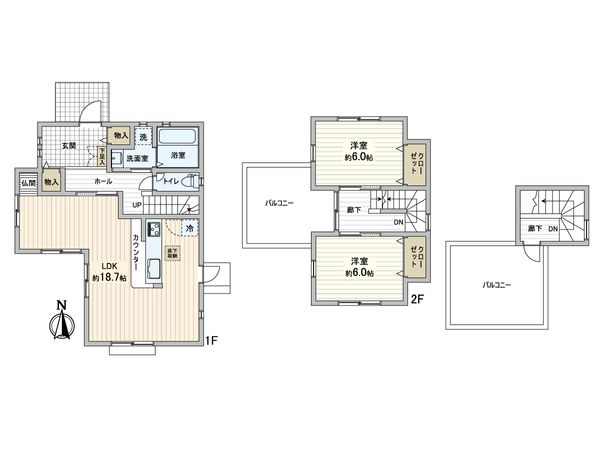 横須賀市佐島の丘1丁目 戸建 間取図(平面図) 横須賀市佐島の丘1丁目 戸建 間取図(平面図)