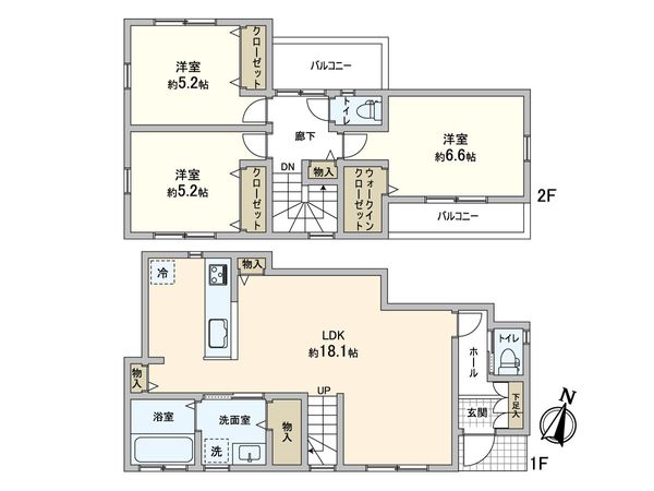 横須賀市上町1丁目 間取図(平面図) 横須賀市上町1丁目 間取図(平面図)