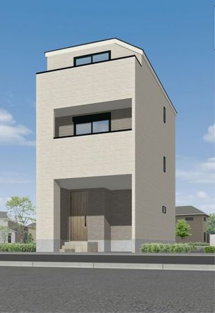 平潟町新築戸建 B号棟 外観パース図 平潟町新築戸建 B号棟 外観パース図