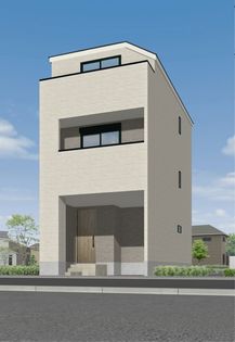 平潟町新築戸建 B号棟 外観パース図