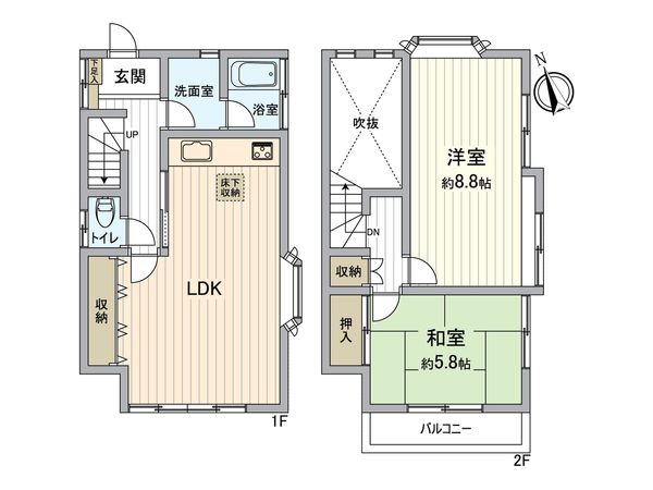 高舟台2丁目 戸建 間取図(平面図) 間取図(平面図)