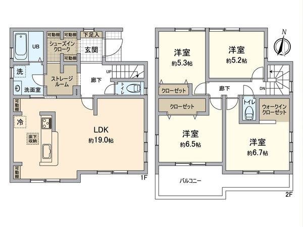 金沢区六浦東3丁目 新築戸建 間取図(平面図)