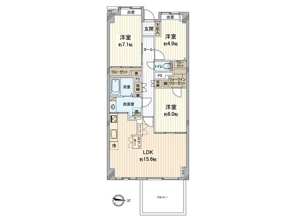グランドメゾン朝比奈 間取図(平面図)