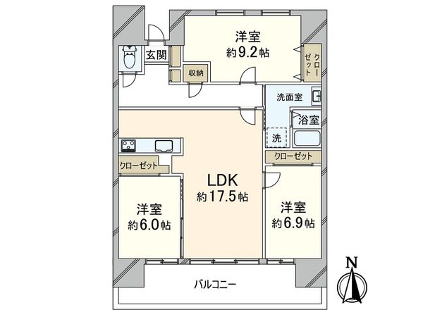ファミール湘南田浦 間取図(平面図) 間取図(平面図)