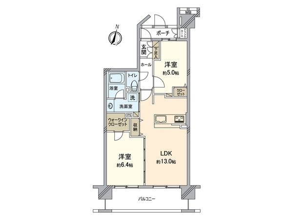 ベルシャトゥ横須賀中央 間取図(平面図)