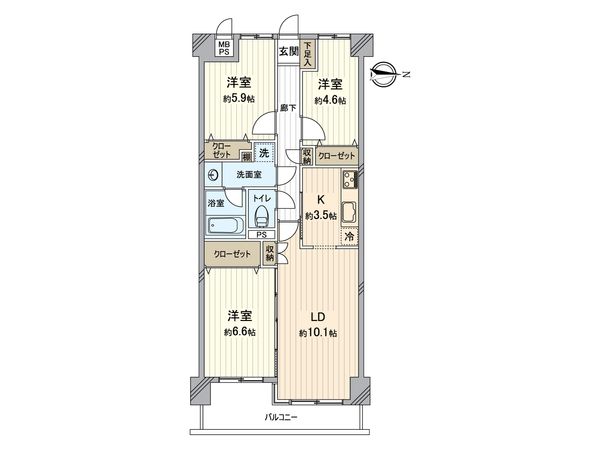 ライオンズヒルズ金沢八景 間取図(平面図) 間取図(平面図)