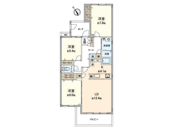 ウッドパーク金沢文庫 3号棟 間取図(平面図) ウッドパーク金沢文庫 3号棟 間取図(平面図)
