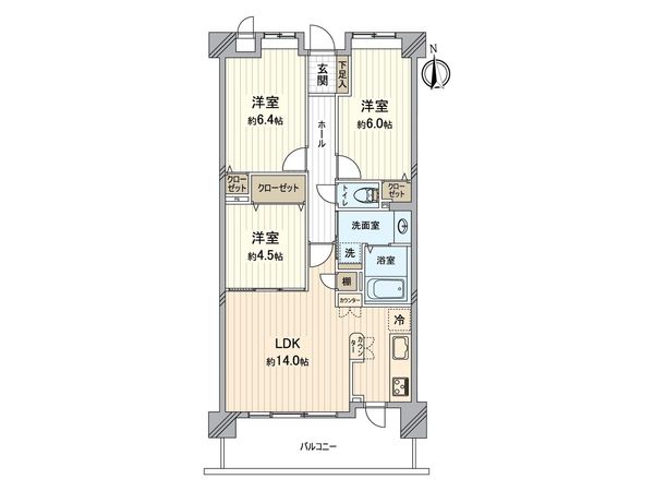 サングレイス能見台南 間取図(平面図) サングレイス能見台南 間取図(平面図)