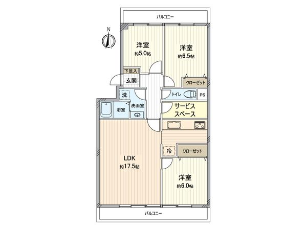 ライオンズマンション金沢八景 C棟 間取図(平面図) 間取図(平面図)