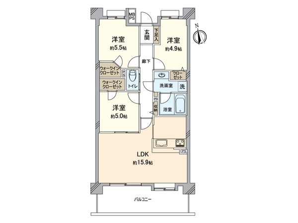 クリオ金沢八景ベイサイドマリーナ 間取図(平面図) クリオ金沢八景ベイサイドマリーナ 間取図(平面図)