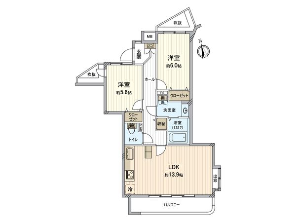 ニューウェルテラス金沢八景 A棟 間取図(平面図)