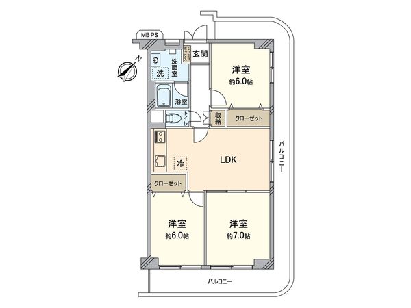 ユニハイム金沢文庫 間取図(平面図) 間取図(平面図)