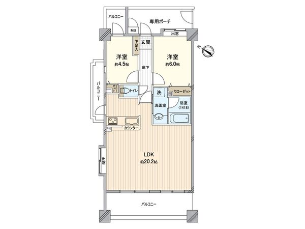 ビッグヴァン磯子汐見台 間取図(平面図) 間取図(平面図)