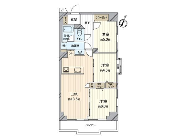 ウィンベルコーラス新杉田 間取図(平面図)