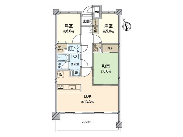 リステージ新杉田 間取図(平面図)