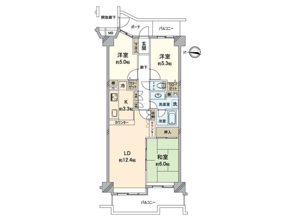 ハイテラス金沢文庫 間取図(平面図)