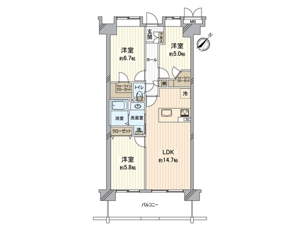 よこすか海辺ニュータウン ソフィアシンシティ 間取図(平面図)